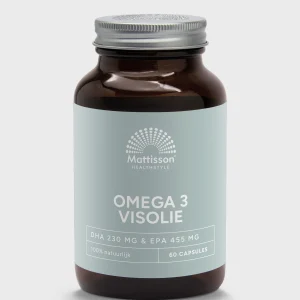 Omega 3 Visolie 1000 mg - DHA 230 mg & EPA 455 mg - 60 capsules