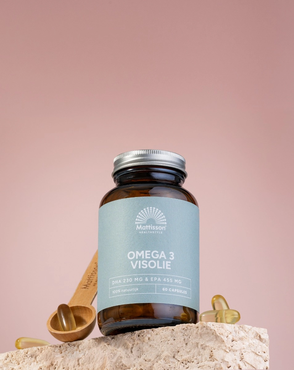 Omega 3 Visolie 1000 mg - DHA 230 mg & EPA 455 mg - 60 capsules - Afbeelding 3